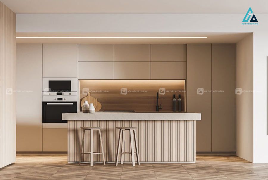 Phòng bếp đồng bộ với toàn bộ ngôi nhà