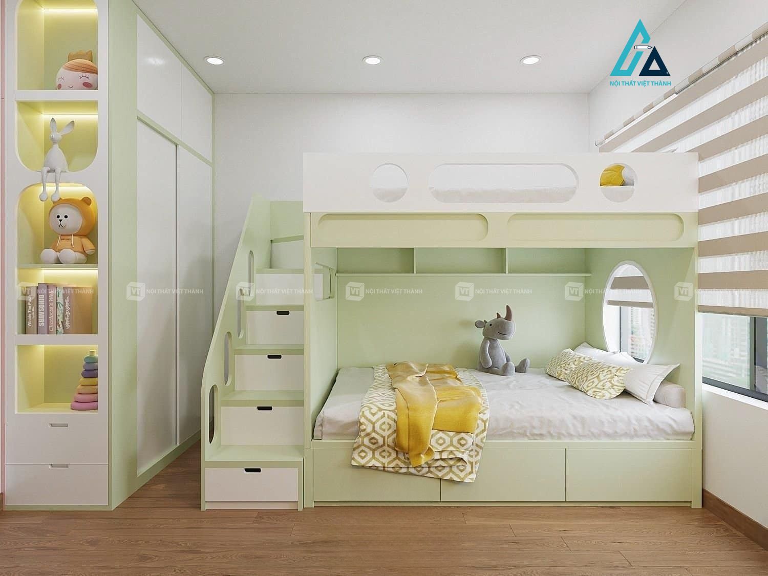 Gỗ MDF là giải pháp được nhiều gia đình lựa chọn cho thiết kế phòng ngủ trẻ em