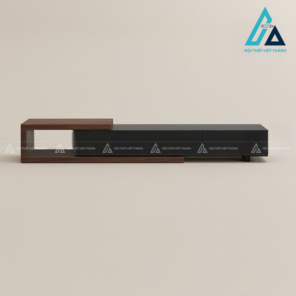 Kệ tivi gỗ MDF kéo giãn 3 ngăn kéo phong cách hiện đại 2