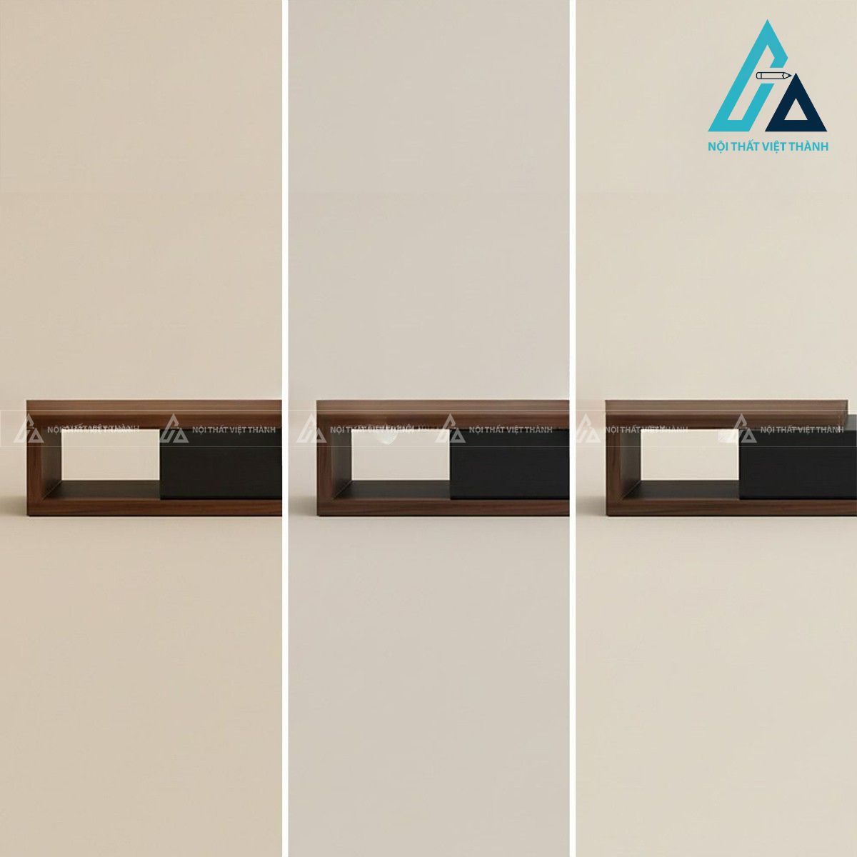 Kệ tivi gỗ MDF kéo giãn 3 ngăn kéo phong cách hiện đại 3