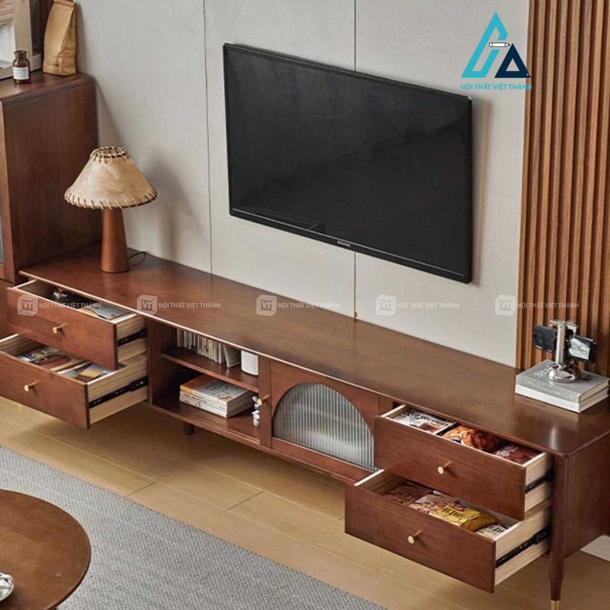 Kệ tivi gỗ tự nhiên