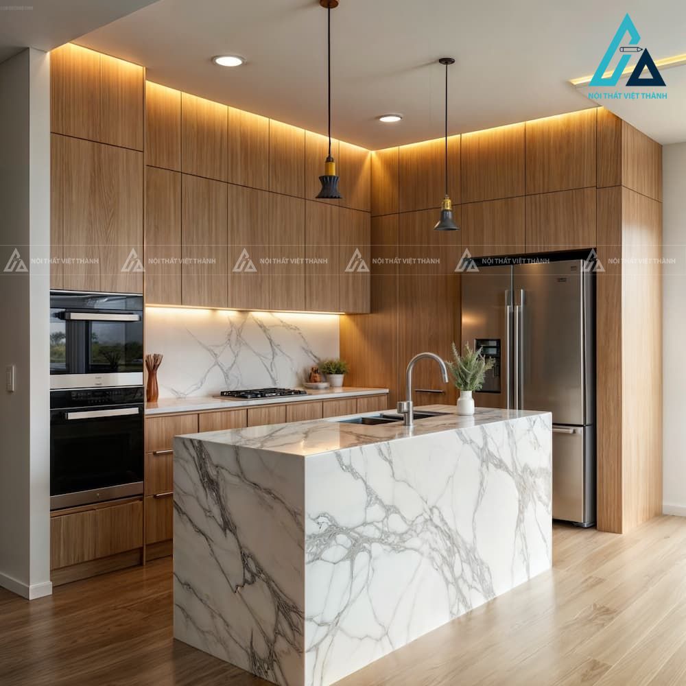 Khoảng cách giữa tử bếp cũng cần  theo kích thước tiêu chuẩn