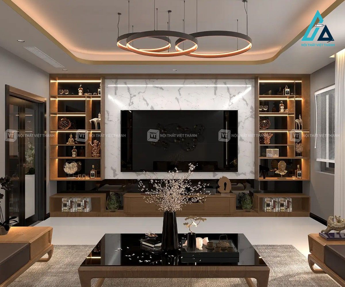 Thi công nội thất phòng khách