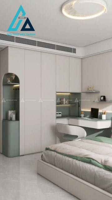 Thiết kế thi công nội thất 2 phòng ngủ chú Hữu Phước Ninh Kiều Cần Thơ 19