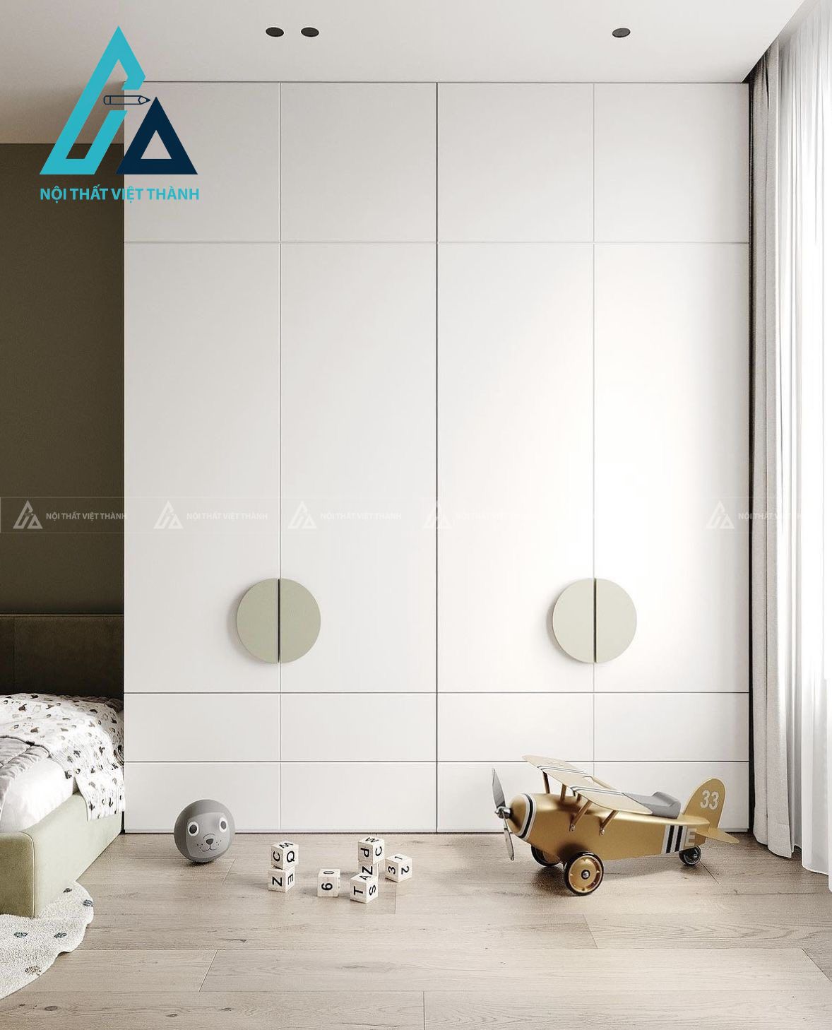 Thiết kế thi công nội thất 2 phòng ngủ chú Hữu Phước Ninh Kiều Cần Thơ 5