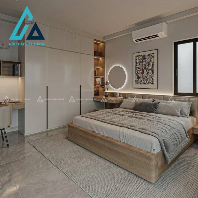 Thiết kế thi công nội thất 2 phòng ngủ chú Hữu Phước Ninh Kiều Cần Thơ 8