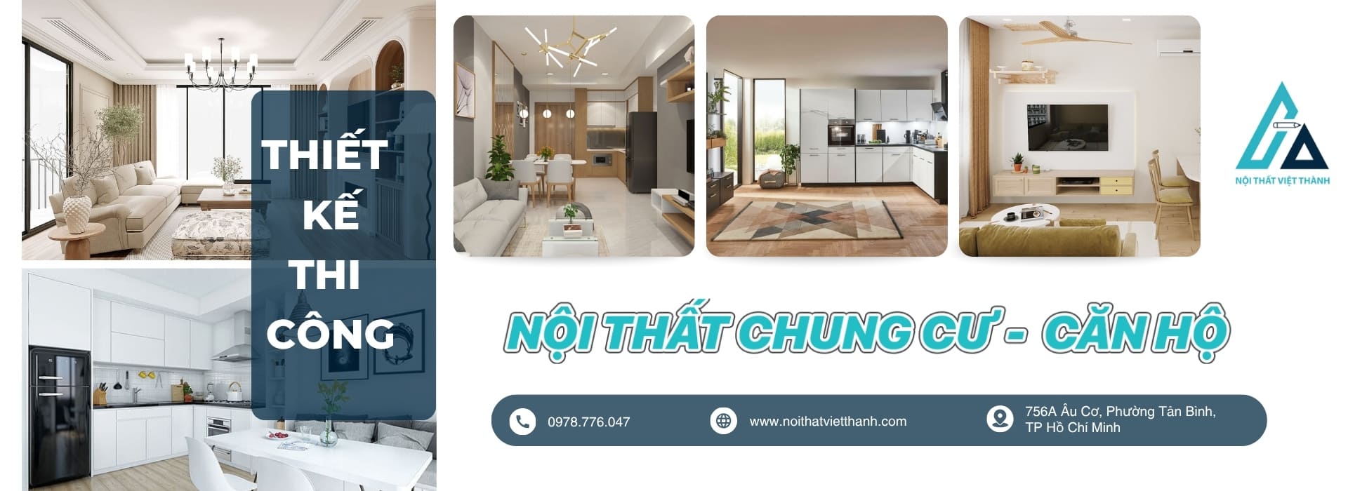 banner Thiết kế thi công nội thất chung cư, căn hộ