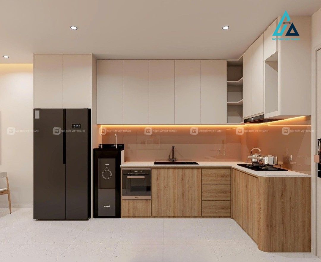 Thiết kế thi công nội thất nhà bếp tủ bếp chữ L