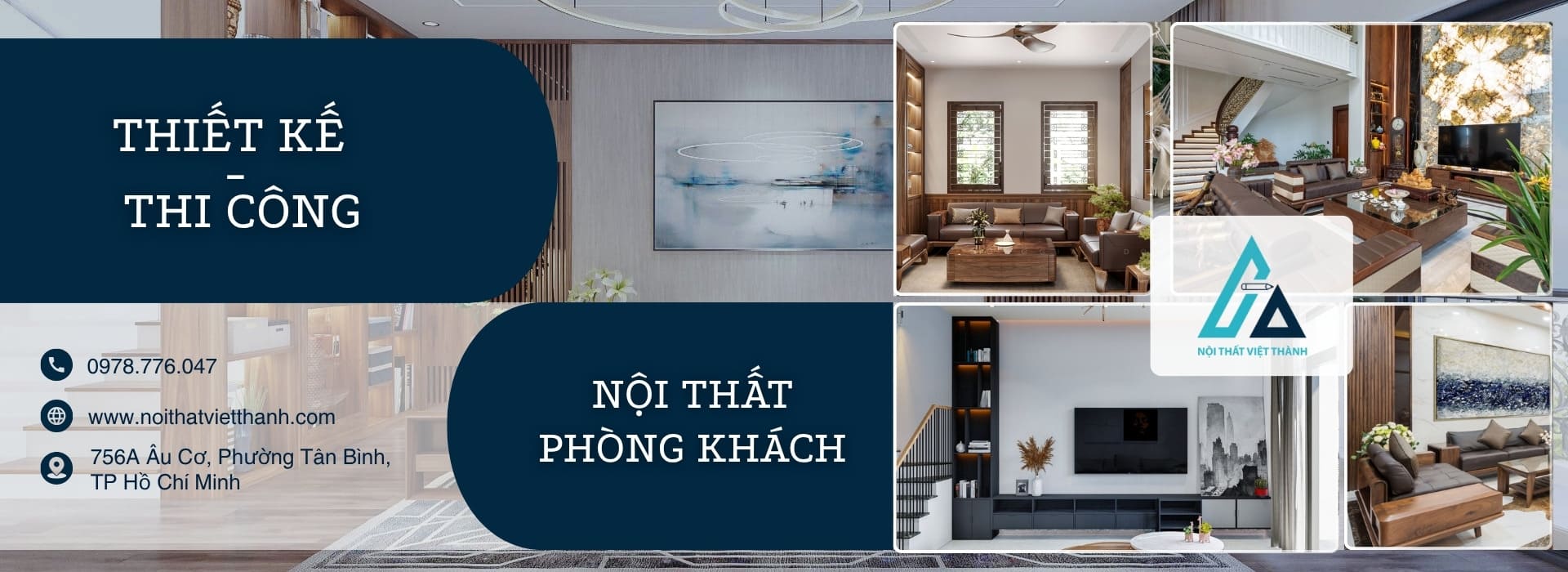 banner Thiết kế và thi công nội thất phòng khách