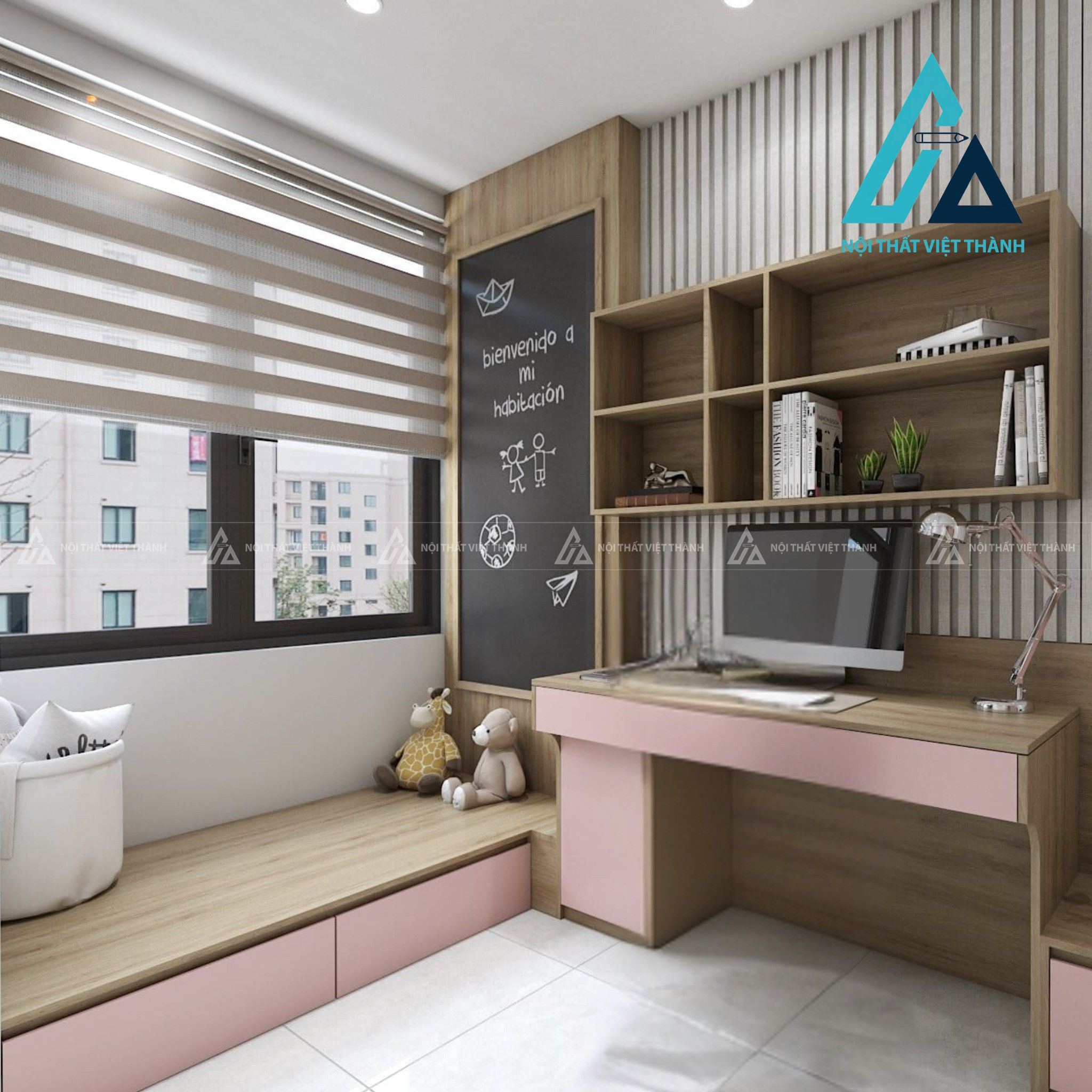 Thiết kế thi công nội thất phòng ngủ chị Bích Thùy Nha Trang Khánh Hòa