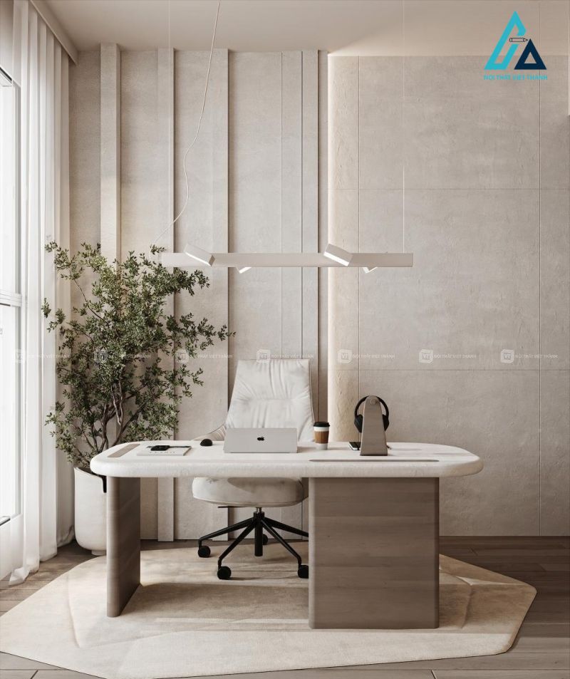 Thiết kế thi công nội thất văn phòng phòng CEO phong cách hiện đại sang trọng