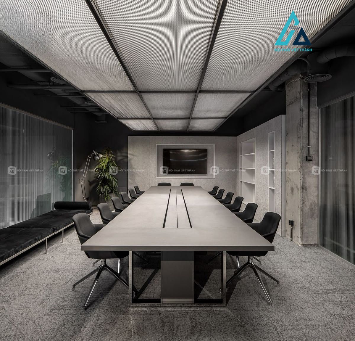Thiết kế thi công nội thất văn phòng phòng họp chuyên nghiệp hiện đại