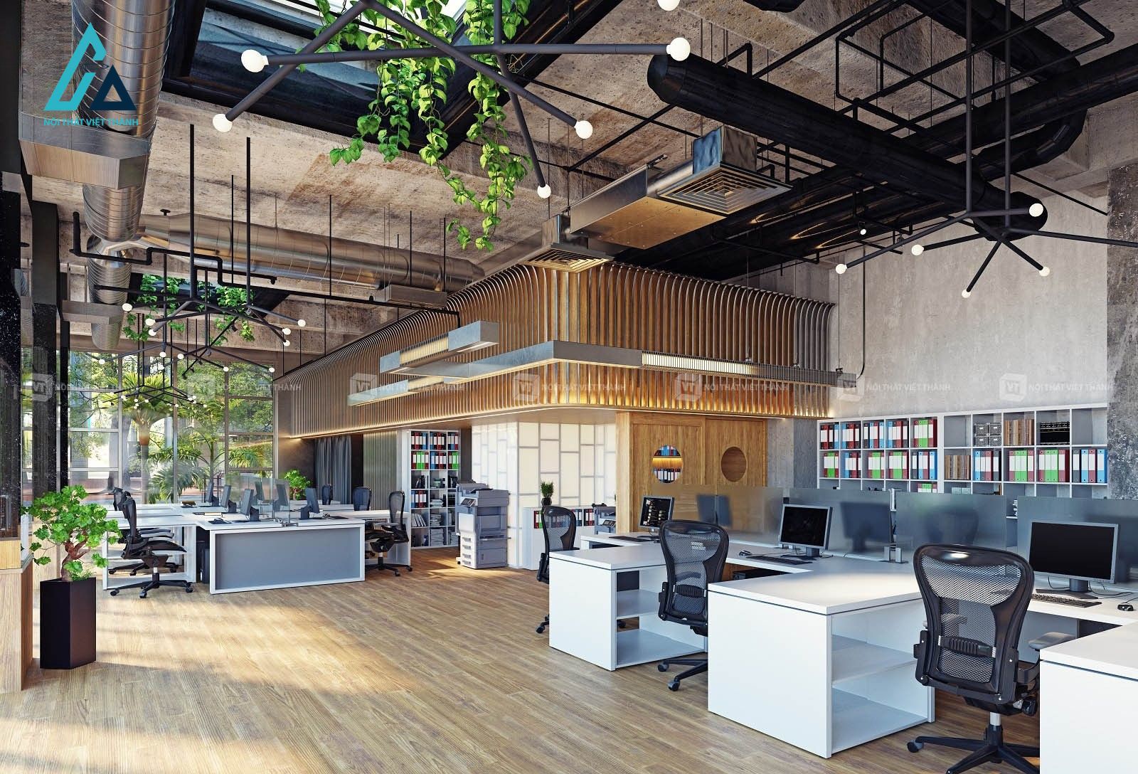 Thiết kế thi công nội thất văn phòng trọn gói hiện đại chuyên nghiệp
