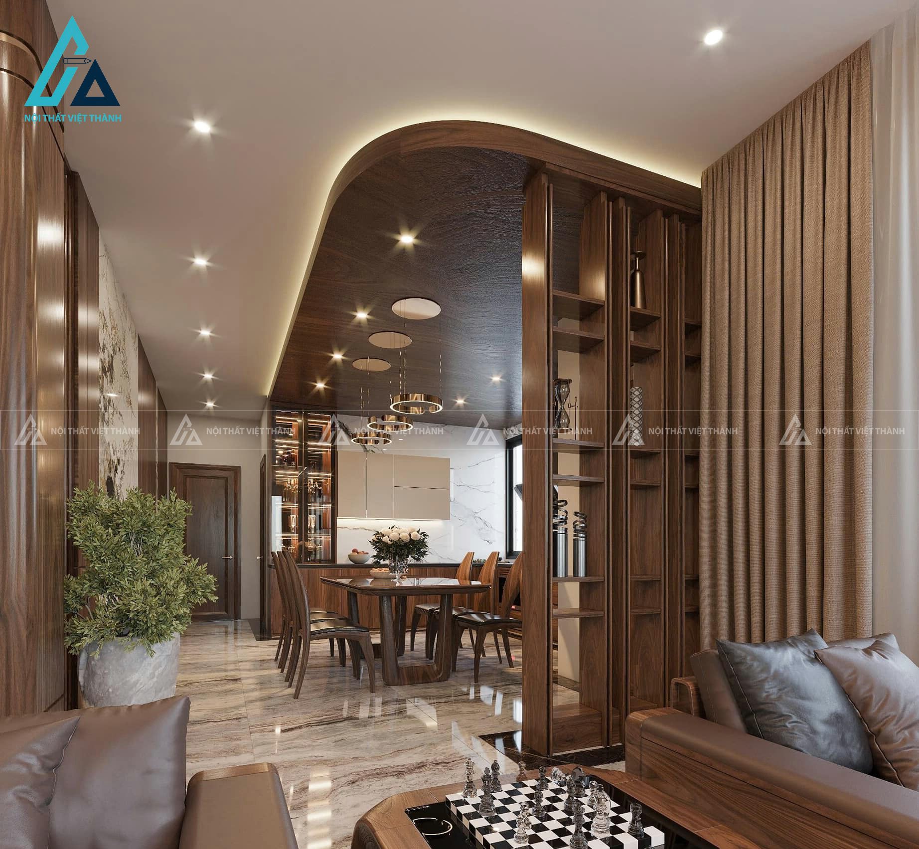  Giúp không gian trở nên thanh lịch và dễ dàng phối hợp với nội thất khác.