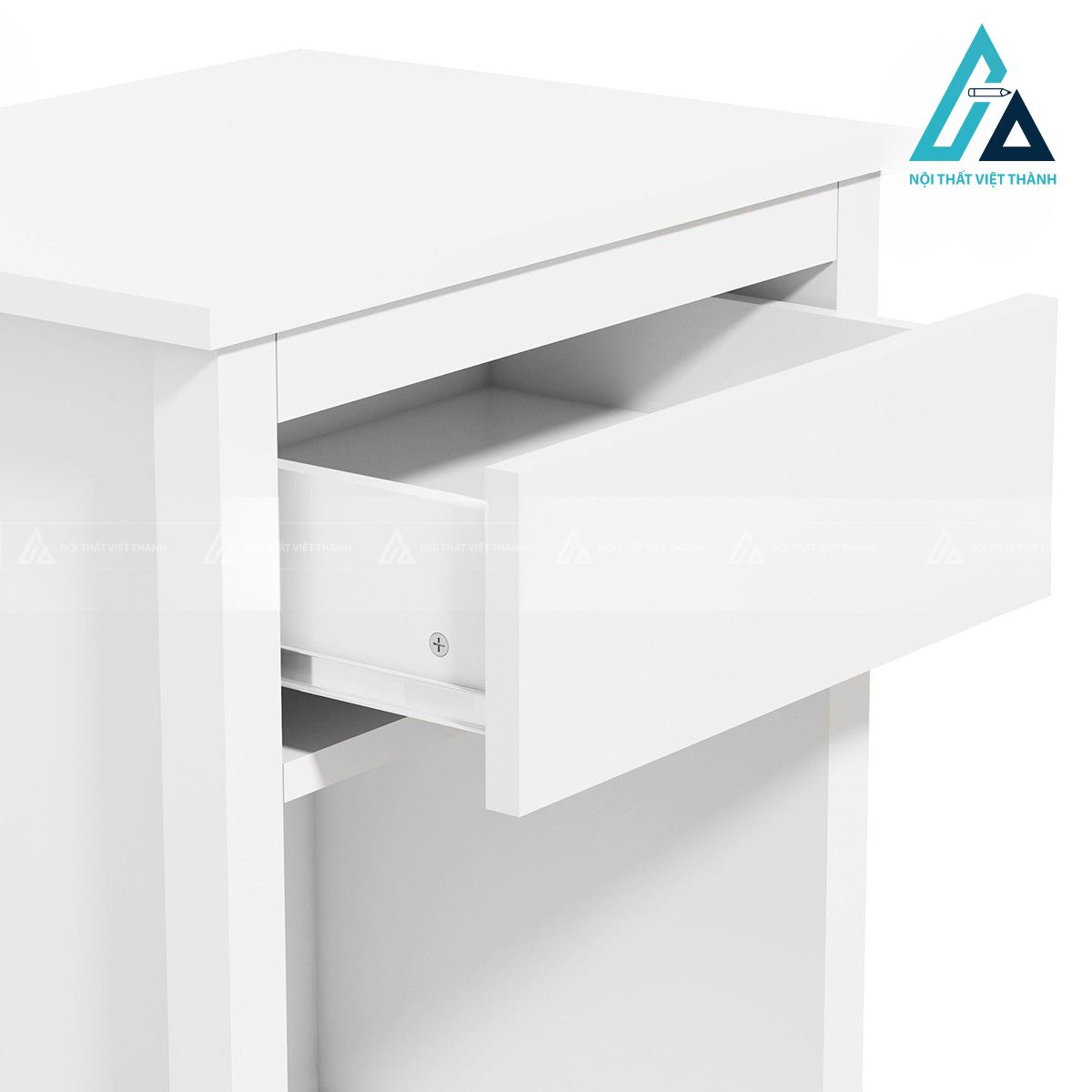 Tủ đầu giường gỗ MDF 1 ngăn kéo kèm kệ mở phong cách tối giản 2