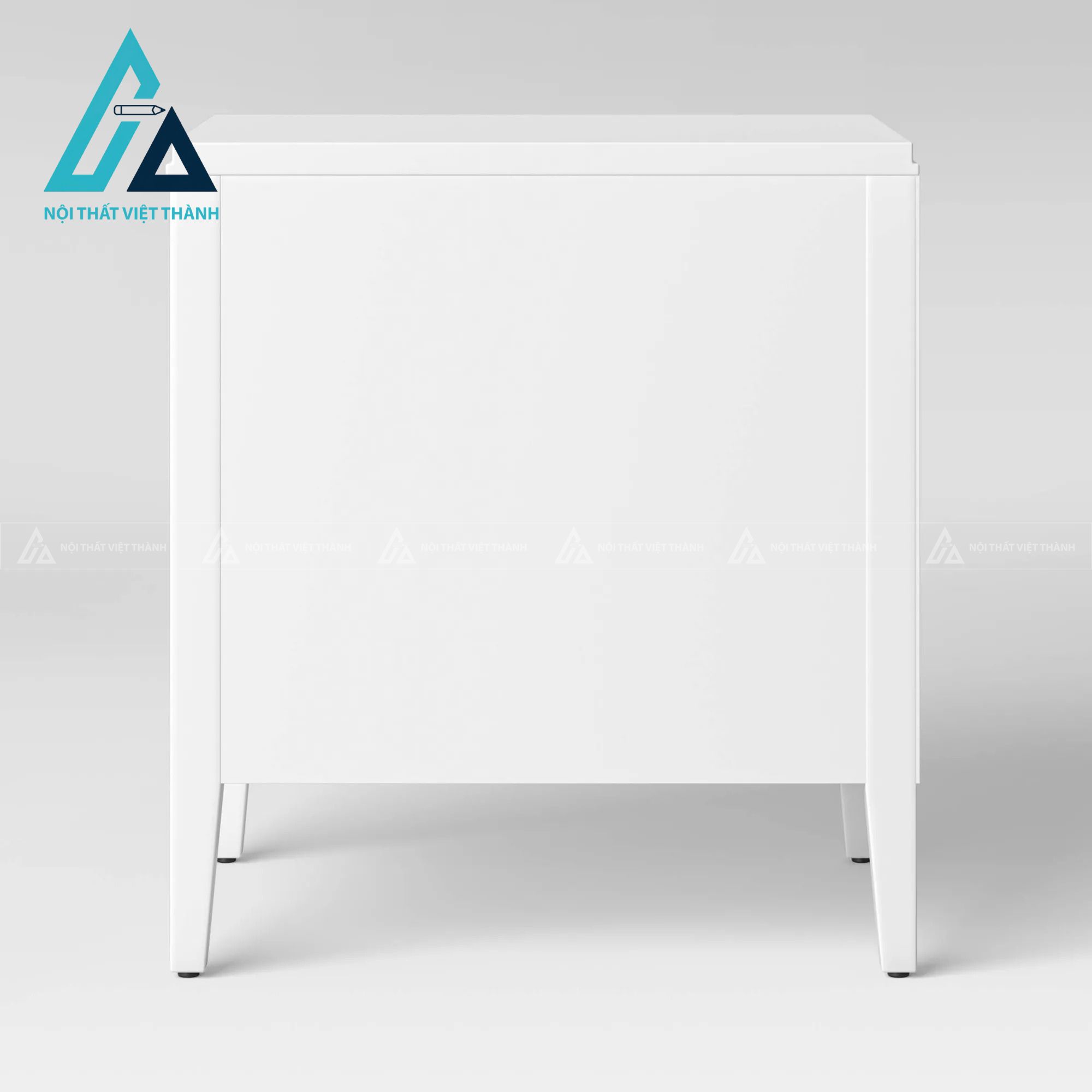 Tủ đầu giường MDF 3 ngăn kéo màu trắng hiện đại tối giản đẹp 3
