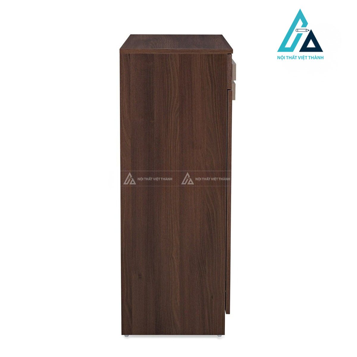 Tủ giày gỗ MDF 4 tầng màu óc chó hiện đại kèm ngăn kéo tiện dụng 2