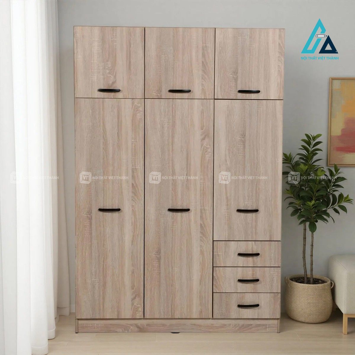 Tủ quần áo gỗ tự nhiên