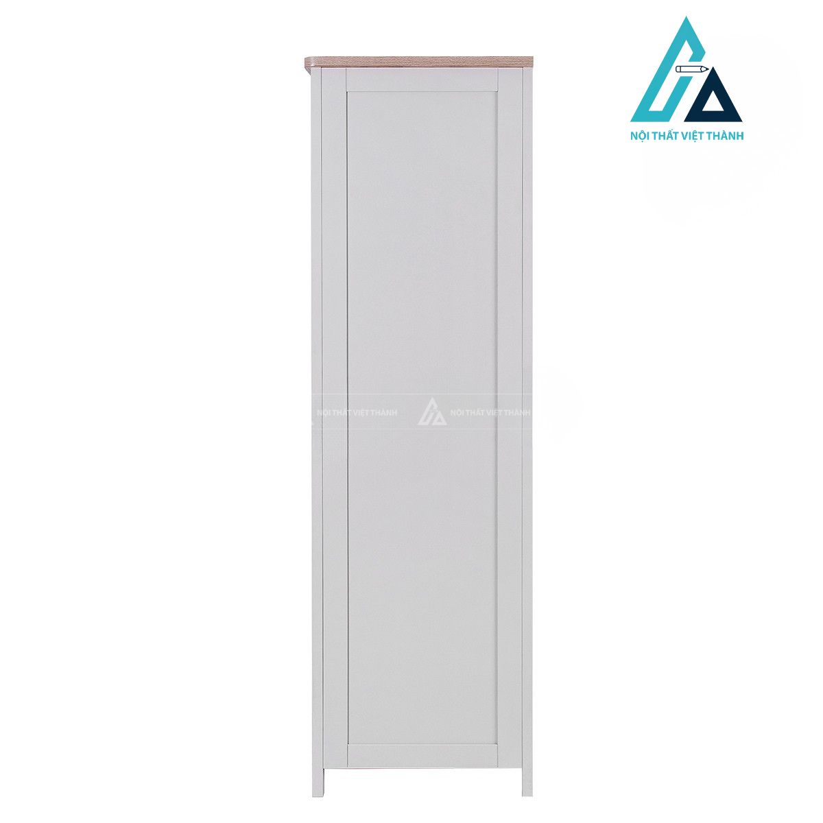 Tủ quần áo trẻ em 2 cánh màu trắng kèm ngăn kéo thiết kế cổ điển 4