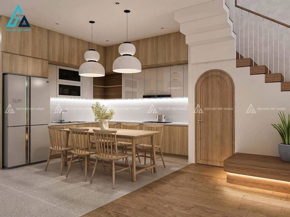 Sắp xếp bếp – chậu rửa – tủ lạnh hợp lý