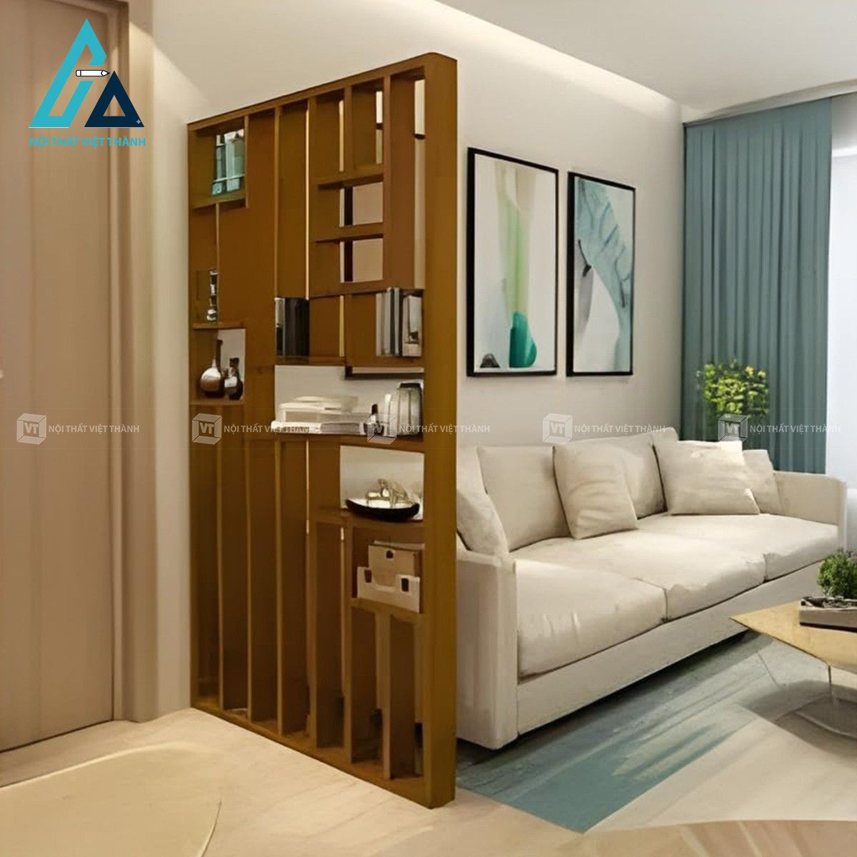 Vách trang trí gỗ hiện đại