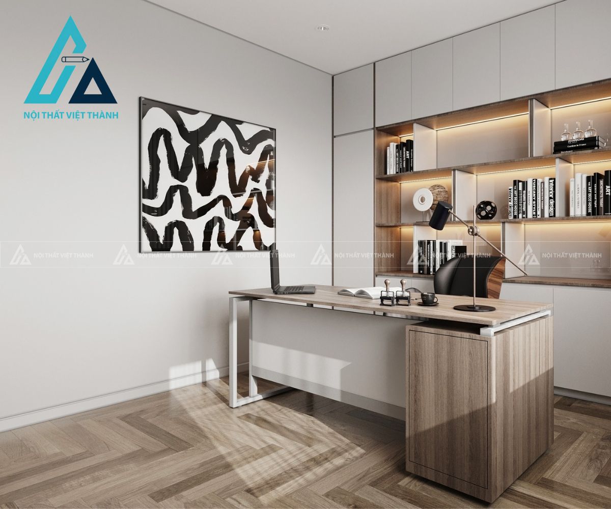 Bàn giám đốc có tủ phụ