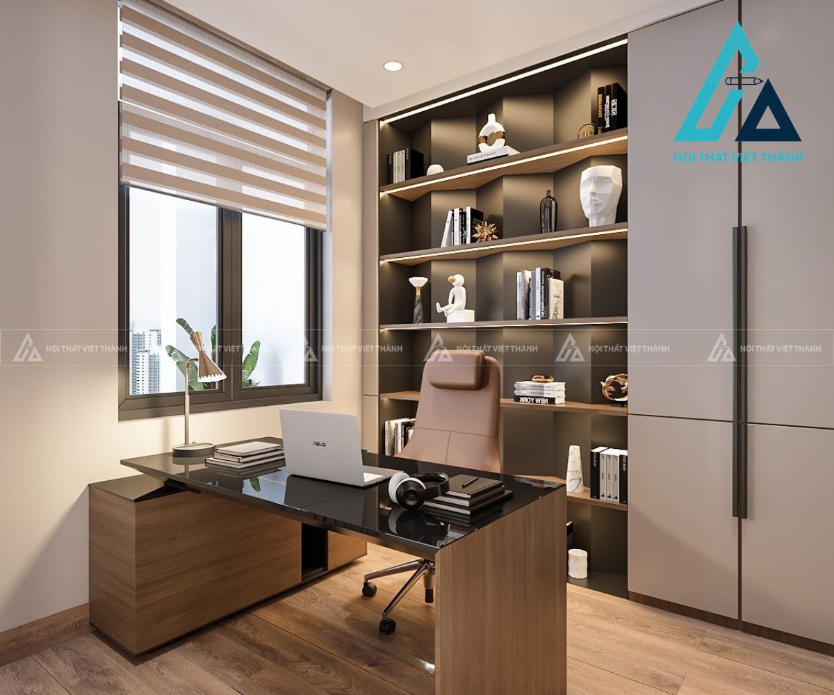 Bàn giám đốc phù hợp không gian văn phòng