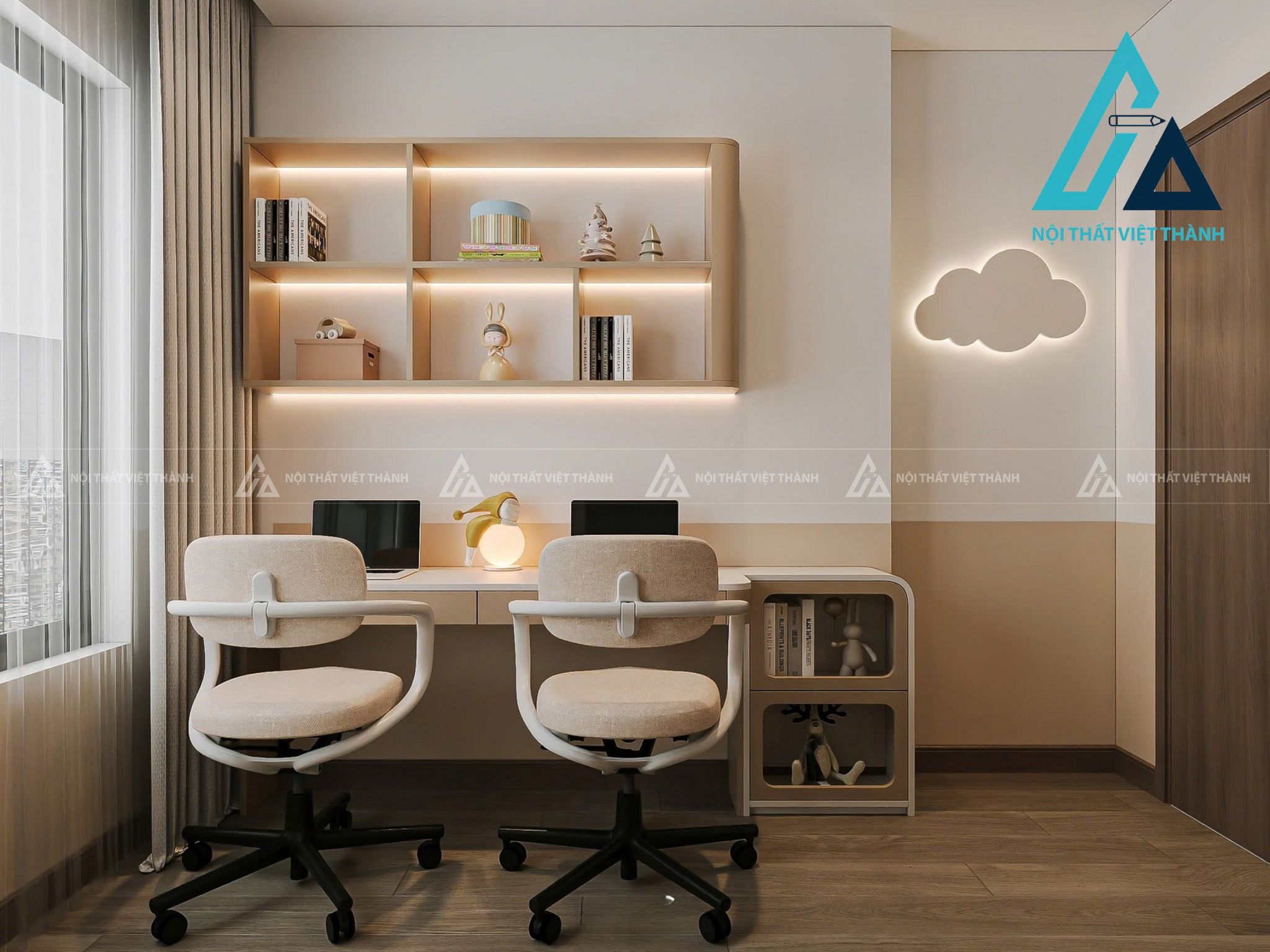 Thiết kế và thi công bàn học sinh đẹp, chất lượng