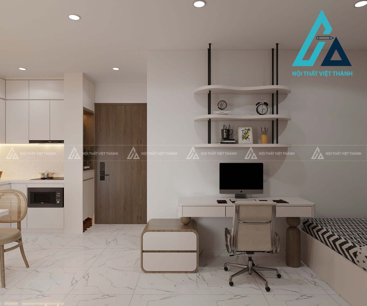 Thiết kế và thi công bàn làm việc hiện đại