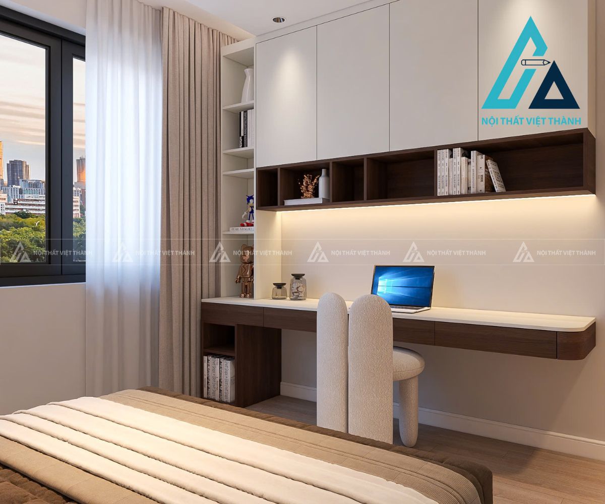 Thiết kế và thi công bàn làm việc đẹp, chất lượng