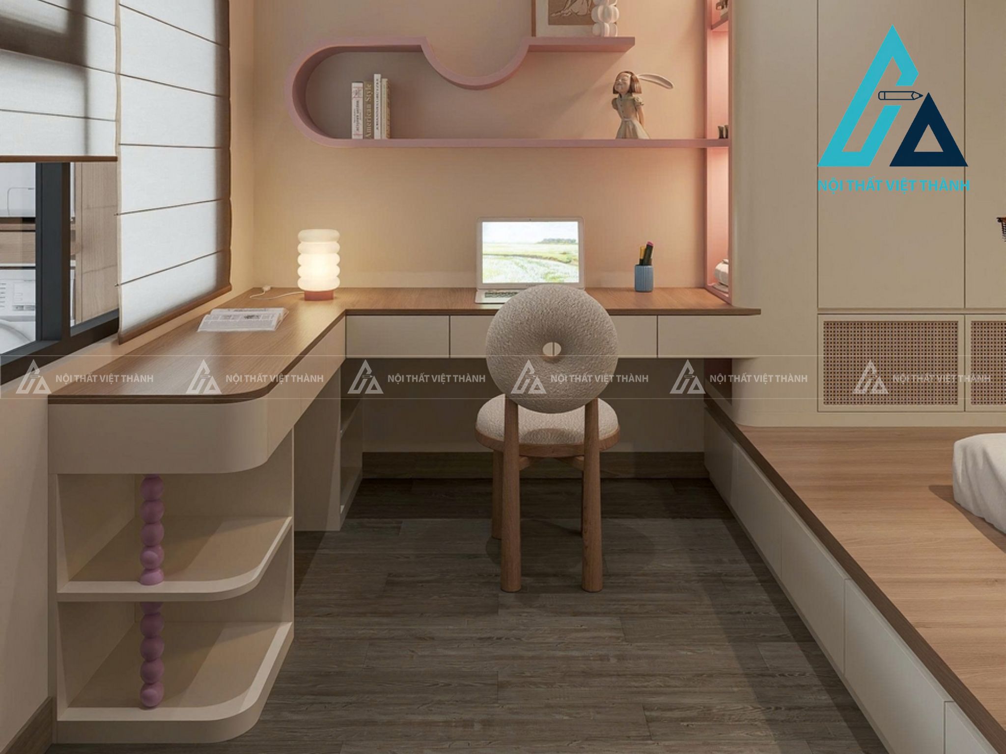 Thiết kế và thi công bàn học sinh theo yêu cầu