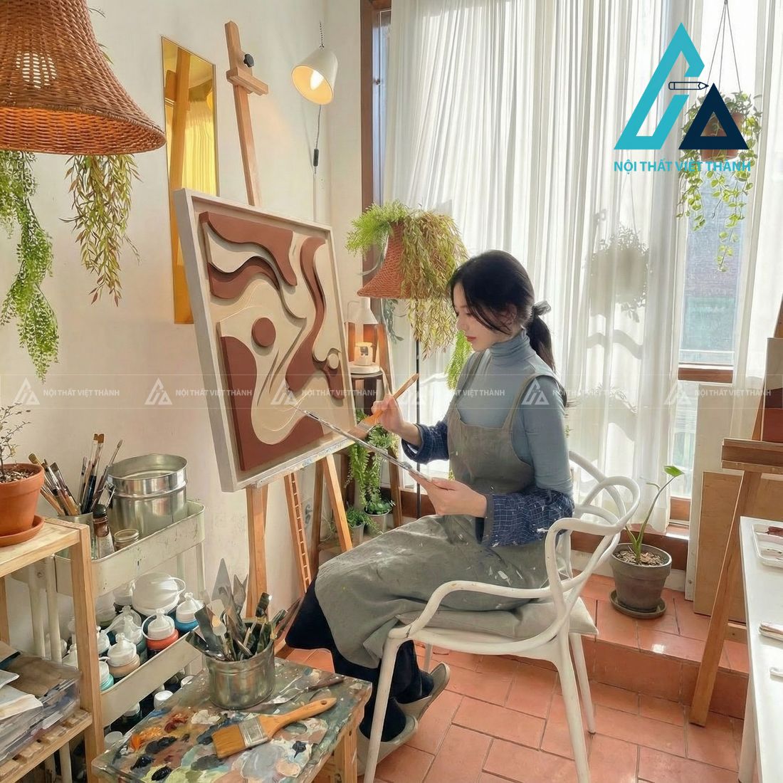 Chọn vị trí treo tranh gỗ phù hợp