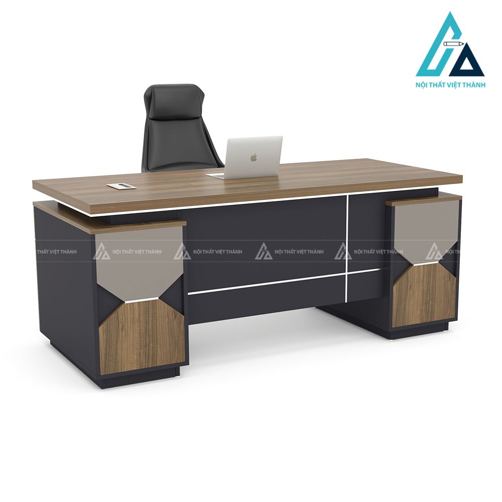 Bàn Giám Đốc Hiện Đại Tích Hợp Hộc Tủ Tiện Nghi Gọn Gàng