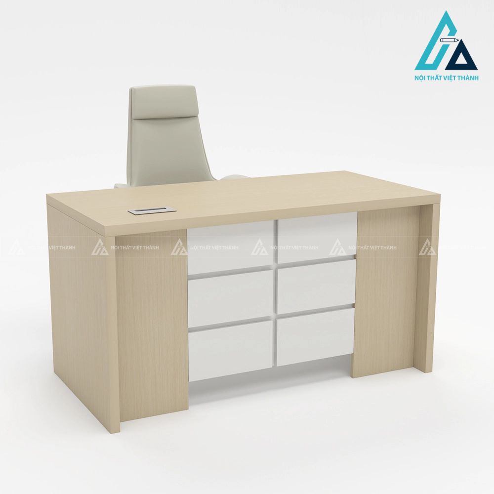 Bàn Làm Việc Giám Đốc Thiết Kế Khối Vững Chãi