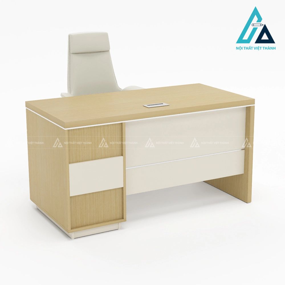 Bàn Giám Đốc Tối Giản Tích Hợp Hộc Tủ Tiện Lợi