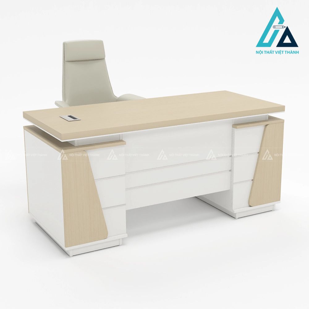Bàn Giám Đốc Hiện Đại 2 Hộc Tủ Đối Xứng Sang Trọng