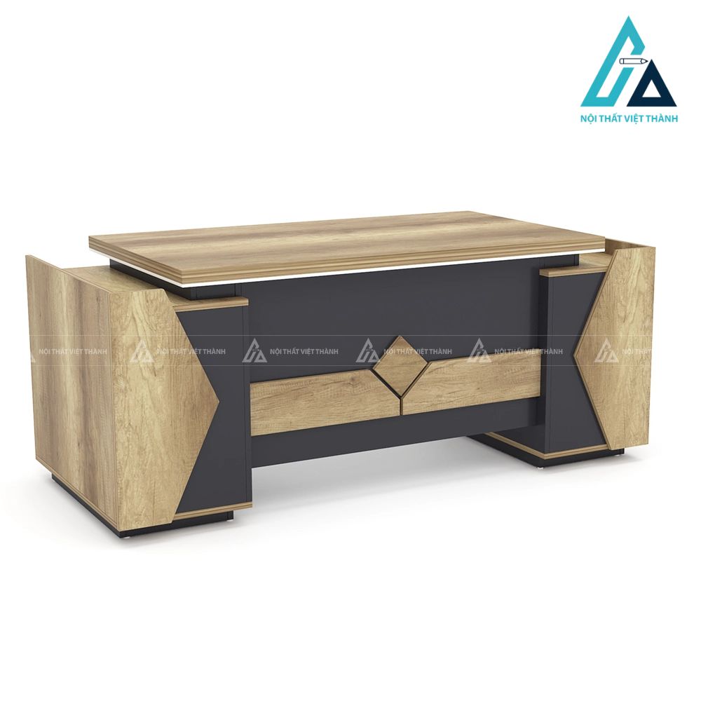 Bàn Lãnh Đạo Cao Cấp Màu Phối Đen Thanh Lịch 1