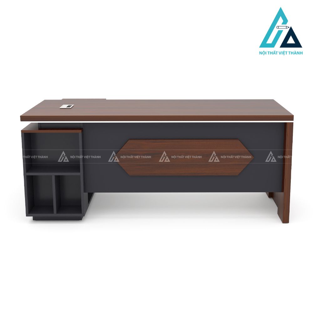 Bàn Giám Đốc Chữ L Phối Màu Tương Phản Đậm Chất Hiện Đại 1