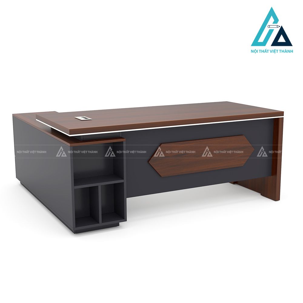 Bàn Giám Đốc Chữ L Phối Màu Tương Phản Đậm Chất Hiện Đại 2