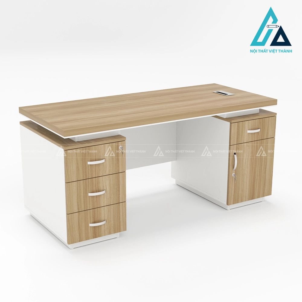 Bàn Lãnh Đạo Hiện Đại Thiết Kế Hộc Tủ Đôi Tiện Lợi 3