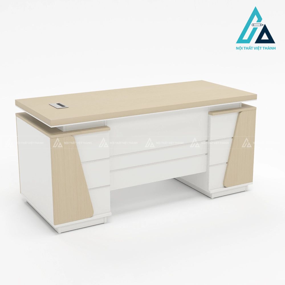 Bàn Giám Đốc Hiện Đại 2 Hộc Tủ Đối Xứng Sang Trọng 2