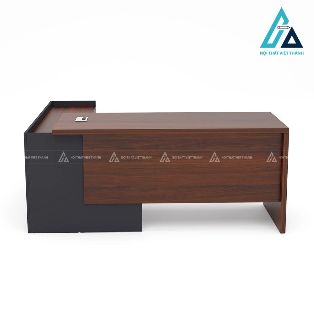 Bàn Làm Việc Giám Đốc Cao Cấp Phối Màu Xám Gỗ 2