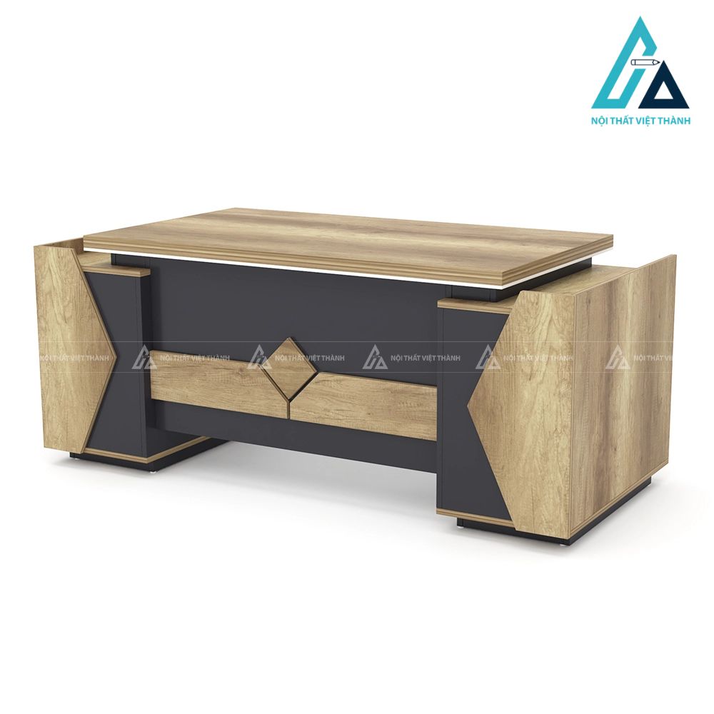 Bàn Lãnh Đạo Cao Cấp Màu Phối Đen Thanh Lịch 2