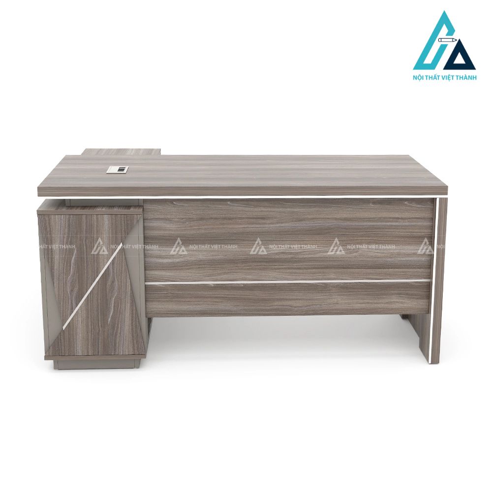 Bàn Giám Đốc Chữ L Hiện Đại Màu Xám Tro Cao Cấp 2