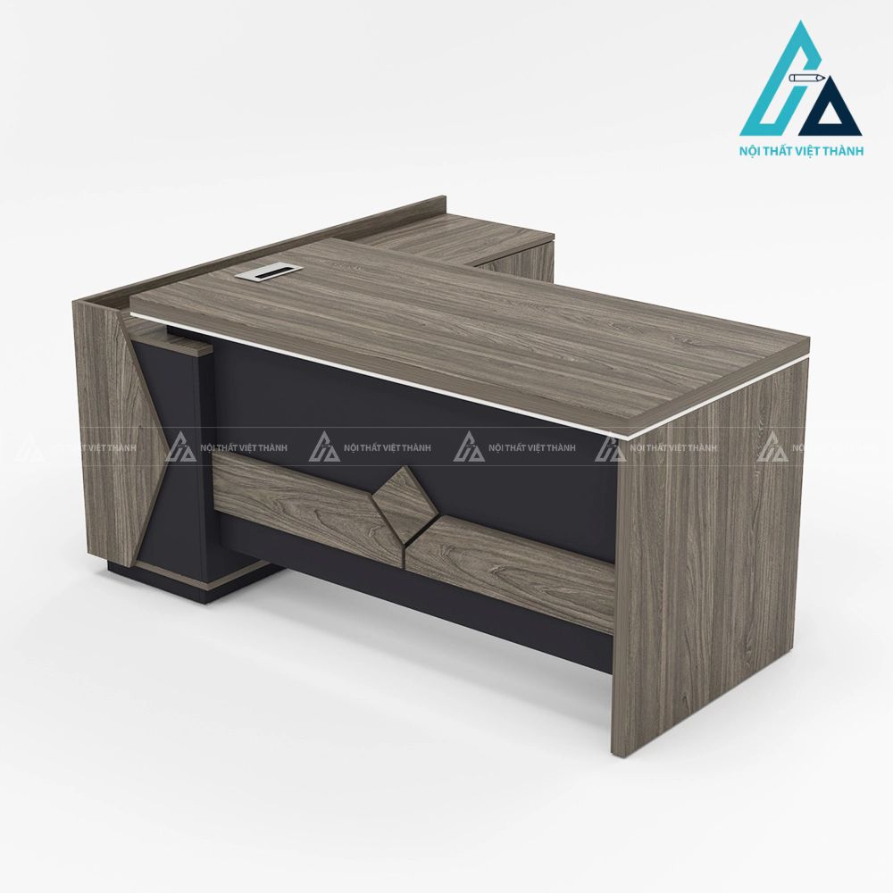 Bàn Giám Đốc Chữ L Tích Hợp Tủ Phụ Bề Thế Hiện Đại 3