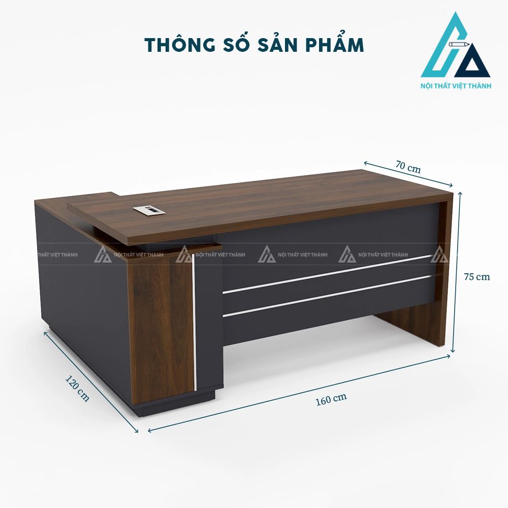 Bàn Giám Đốc Chữ L Phong Cách Tối Giản Tối Ưu Không Gian 3