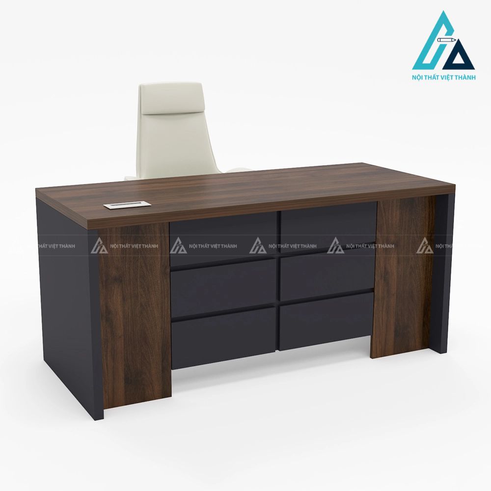 Bàn Làm Việc Giám Đốc Thiết Kế Khối Vững Chãi 3