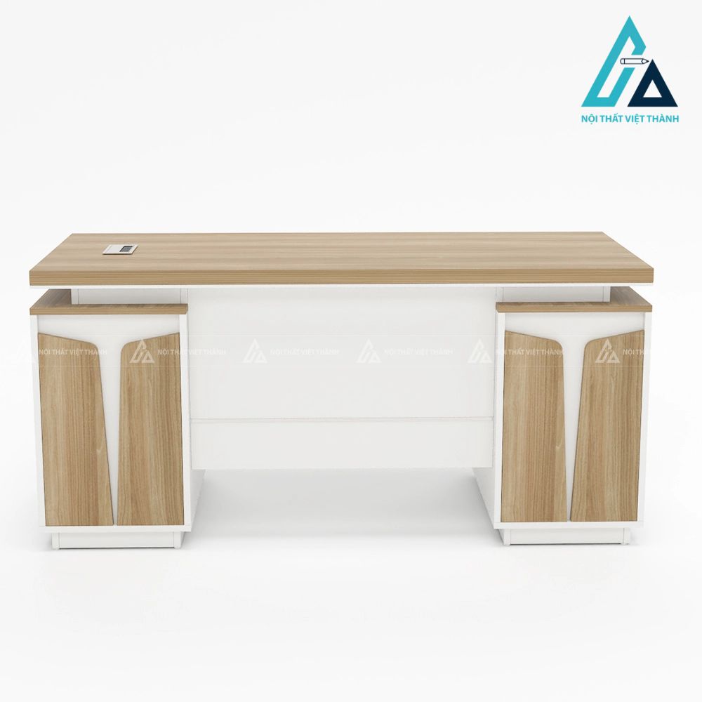 Bàn Giám Đốc Thiết Kế Khối Vát Đối Xứng Đẳng Cấp 3