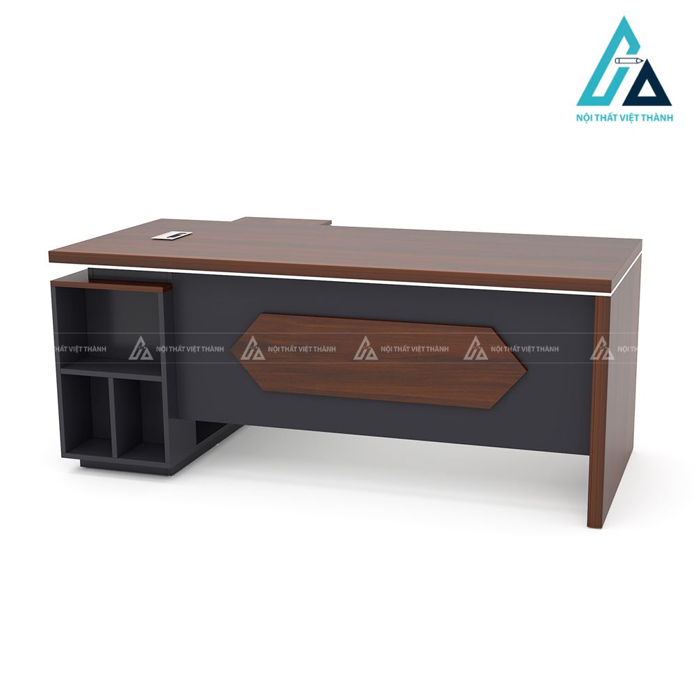 Bàn Giám Đốc Chữ L Phối Màu Tương Phản Đậm Chất Hiện Đại 3