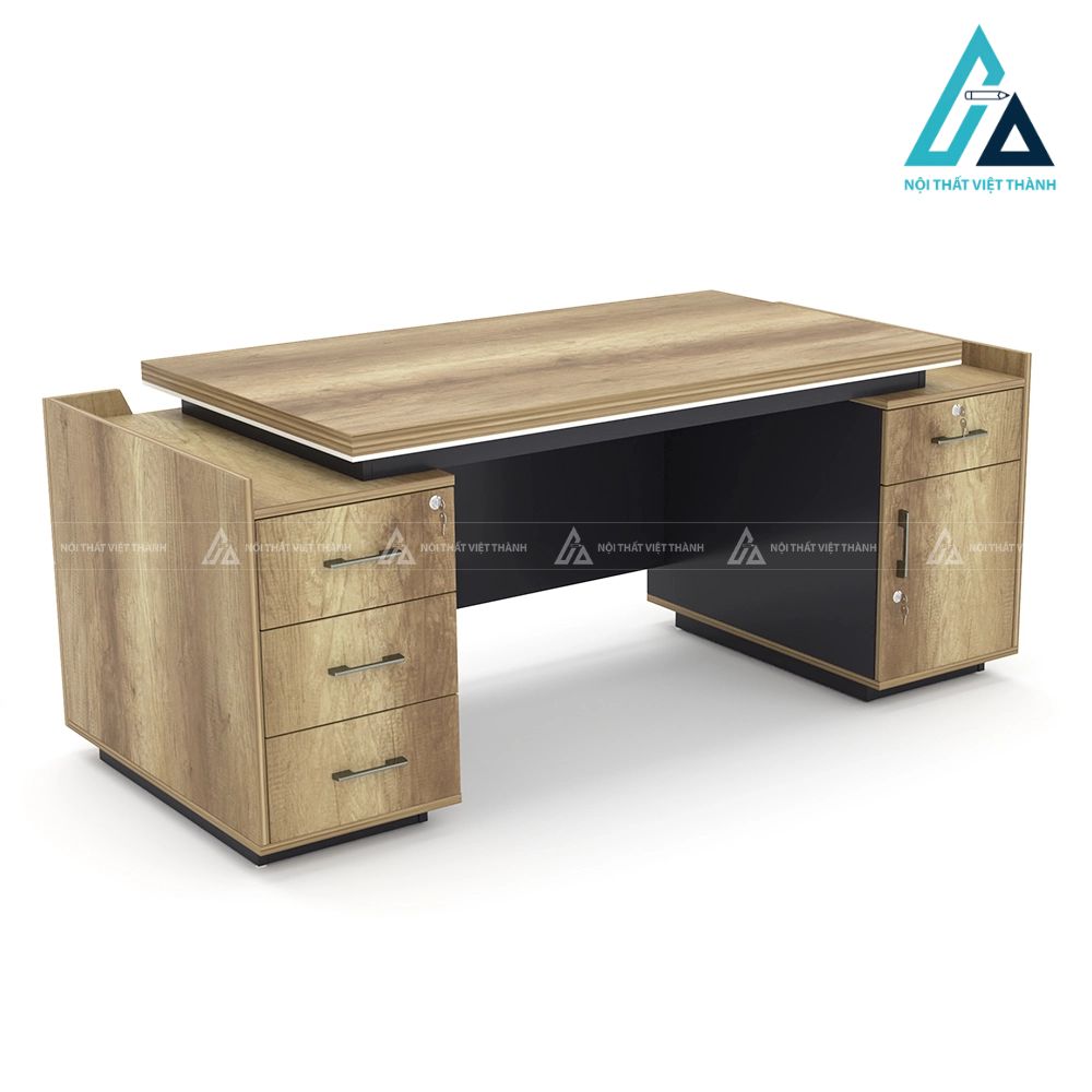 Bàn Lãnh Đạo Cao Cấp Màu Phối Đen Thanh Lịch 4